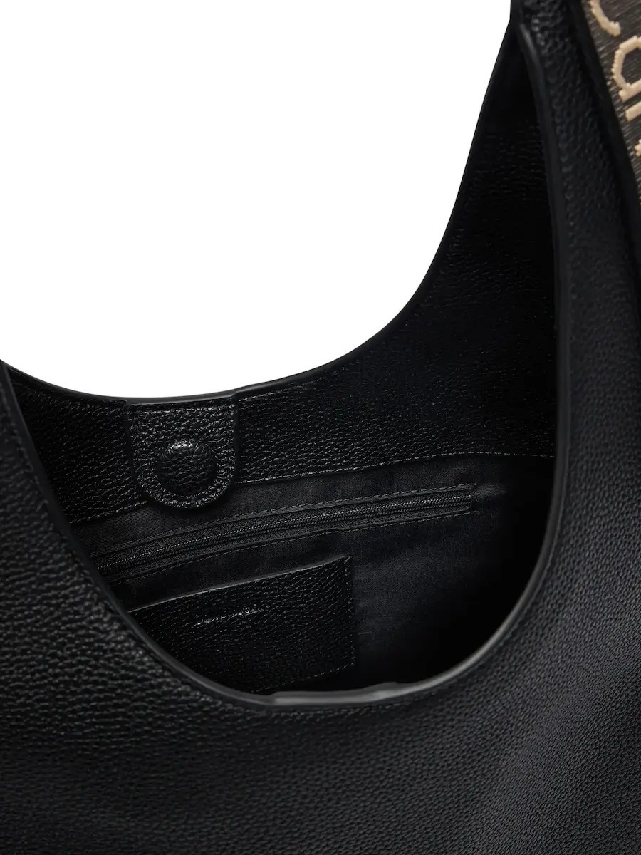 Women's Black Webbing Adj Strap Large Shoulder Bag Calvin Klein LV04F3643G-UB1