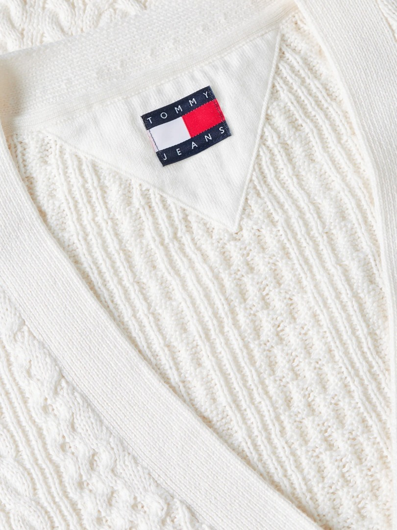 Γυναικεία Ζακέτα Λευκή Tommy Jeans DW0DW22934-YBH