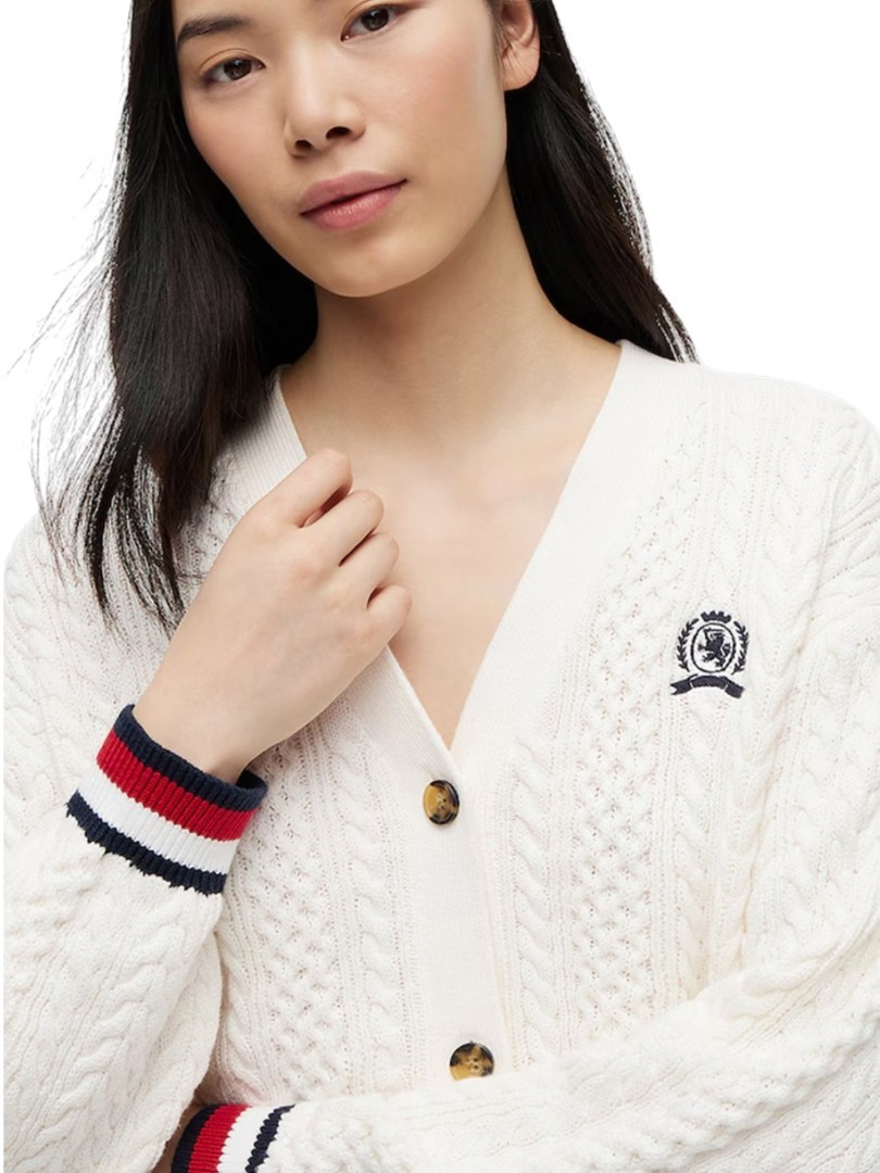 Γυναικεία Ζακέτα Λευκή Tommy Jeans DW0DW22934-YBH