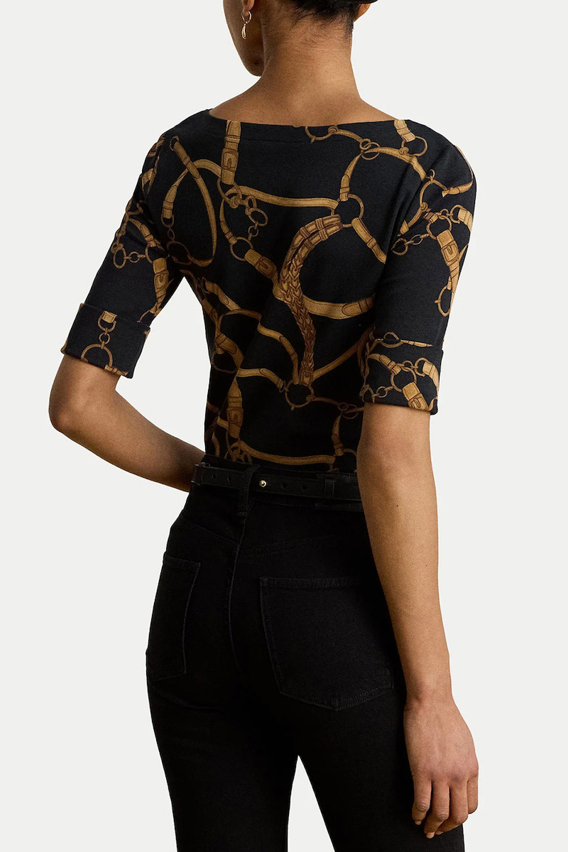 Γυναικείο T-shirt Μαύρο Ralph Lauren 200P13948001-Black