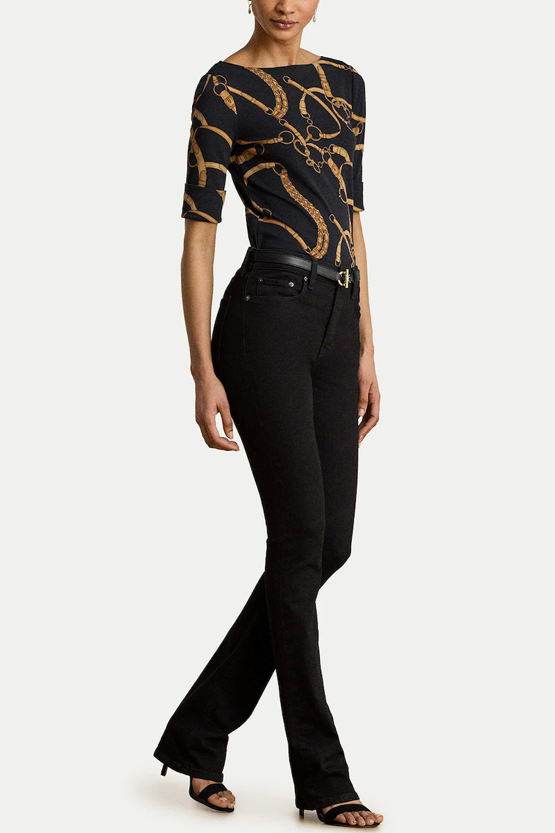 Γυναικείο T-shirt Μαύρο Ralph Lauren 200P13948001-Black