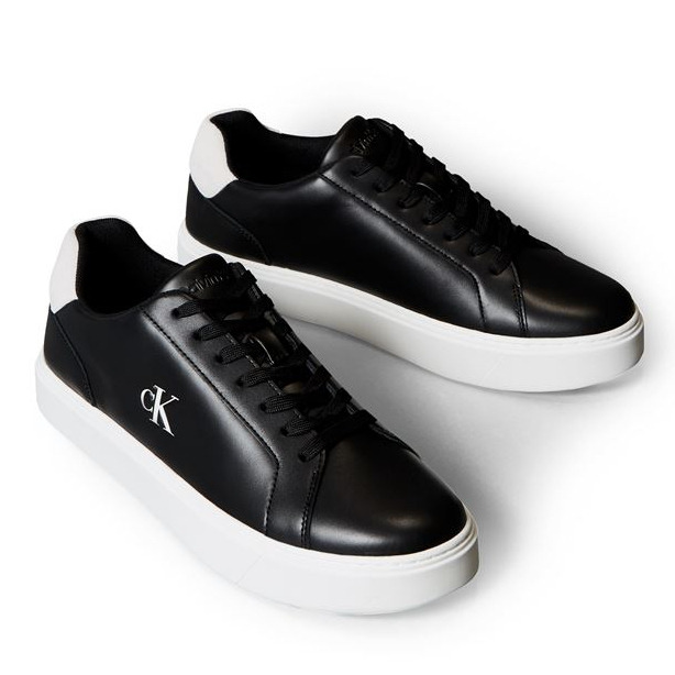 Ανδρικά Δερμάτινα Sneakers Μαύρα Calvin Klein YM0YM01435-0GM