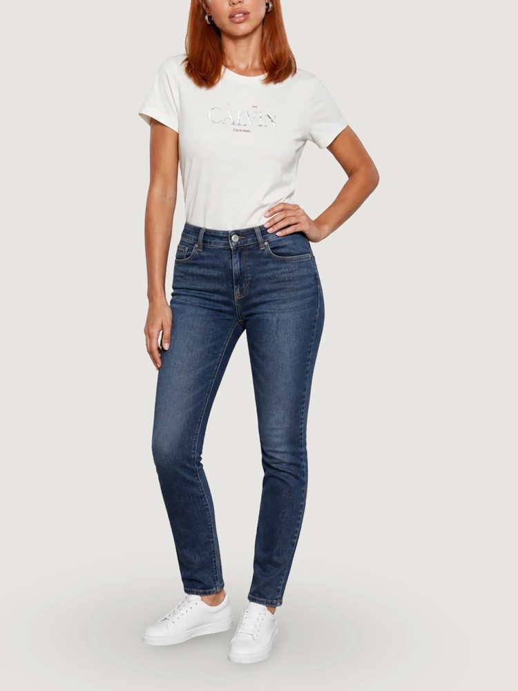 Γυναικείο T-shirt Λευκό Calvin Klein LV047G806G-YAS