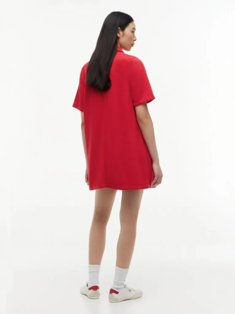 Women's Red TJW Twill A-Line Dress Ext Tommy Jeans DW0DW22847-XK9