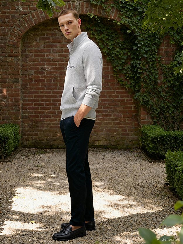 Ανδρικό Παντελόνι Navy Μπλε Tommy Hilfiger MW0MW41993-DW5