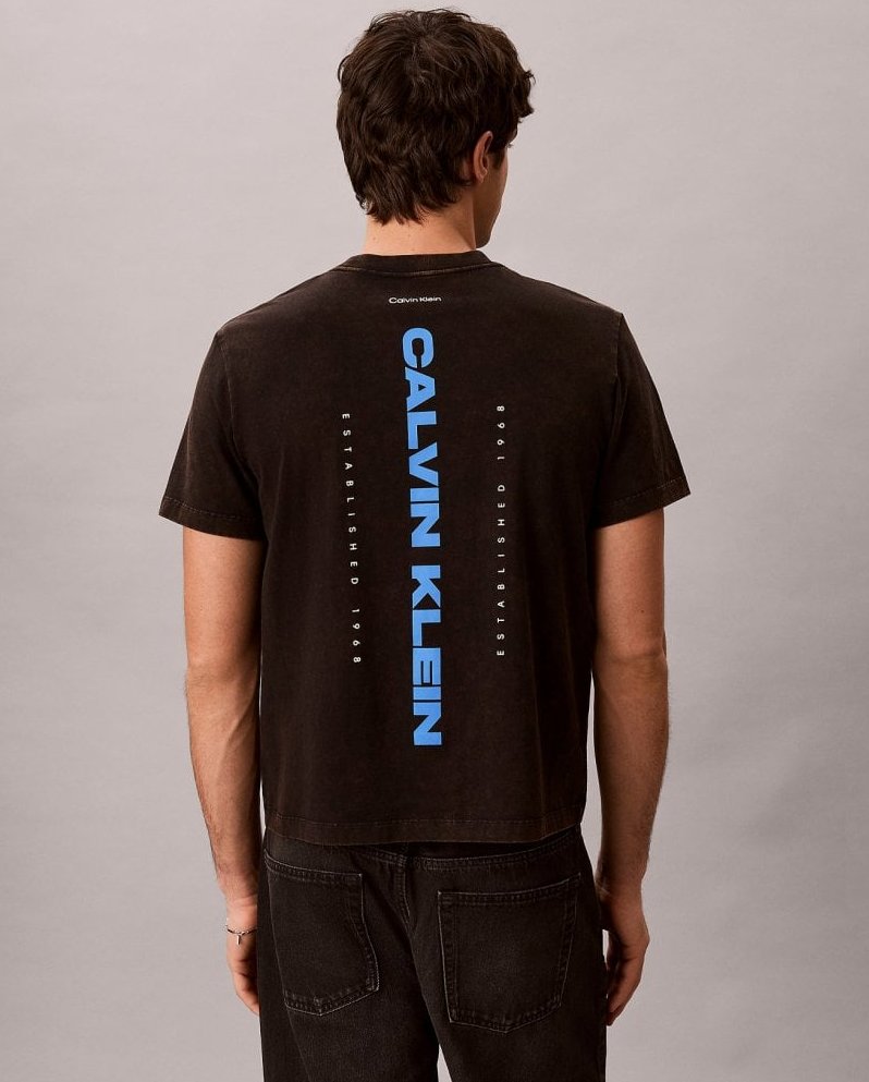 Ανδρικό T-shirt Μαύρο Calvin Klein LV04RG834G-UB1