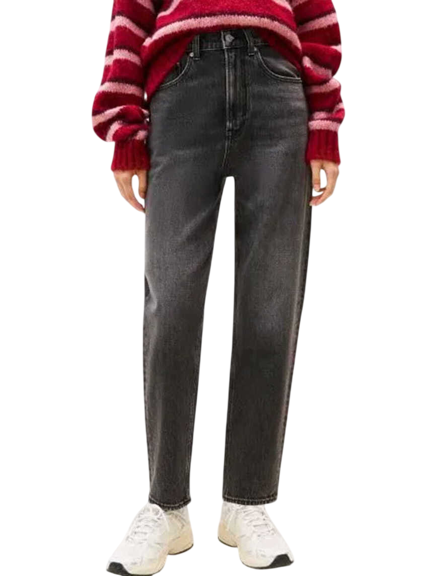 Γυναικείο Mom Τζιν Μαύρο Tommy Jeans DW0DW21812-1BZ