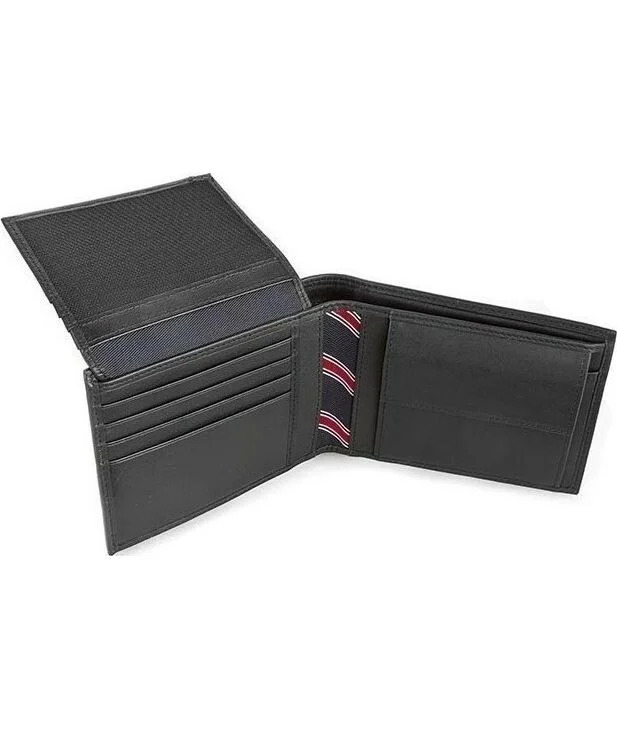 Men's Black Eton Cc Flap And Coin Pocket Wallet Tommy Hilfiger AM0AM00652-002