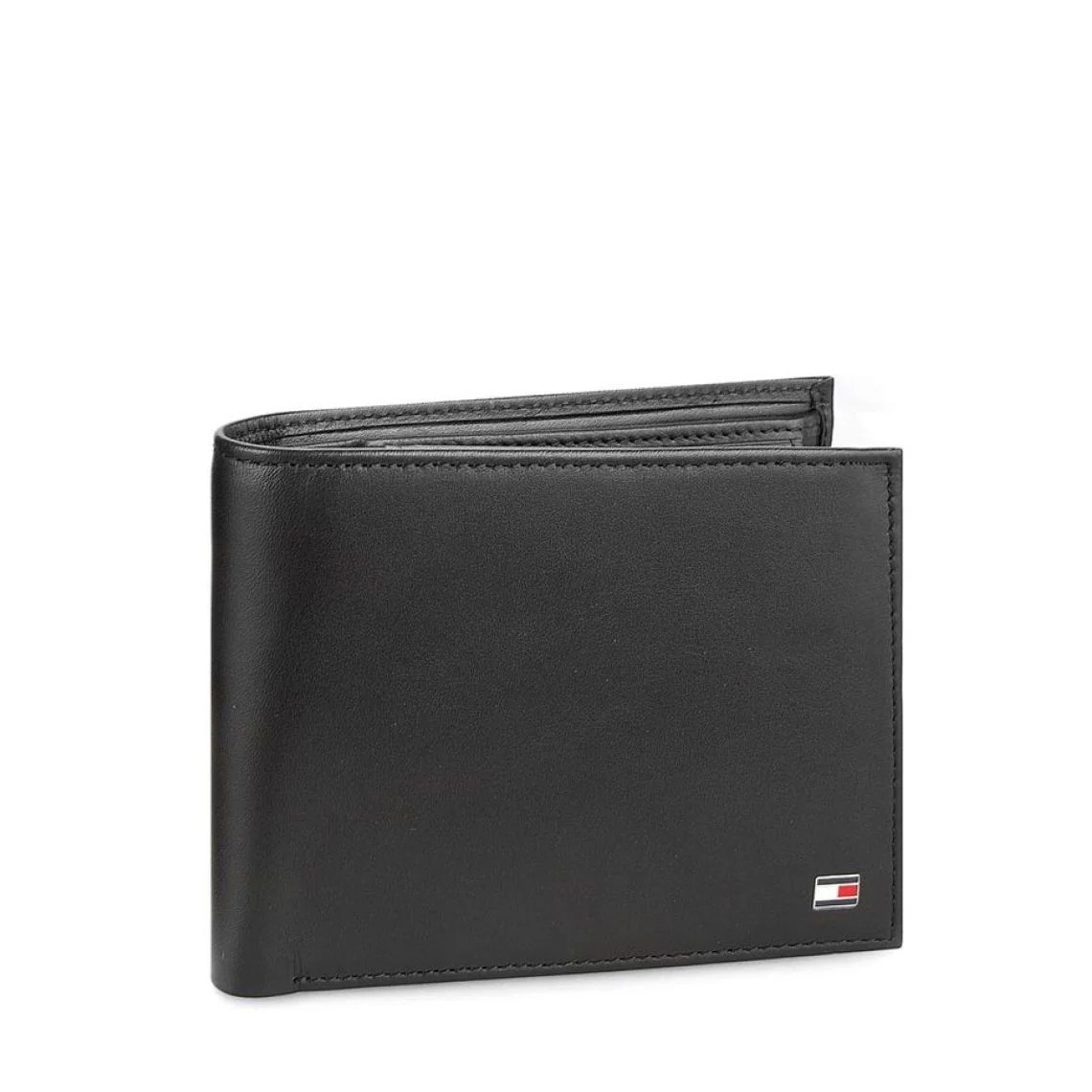 Men's Black Eton Cc Flap And Coin Pocket Wallet Tommy Hilfiger AM0AM00652-002