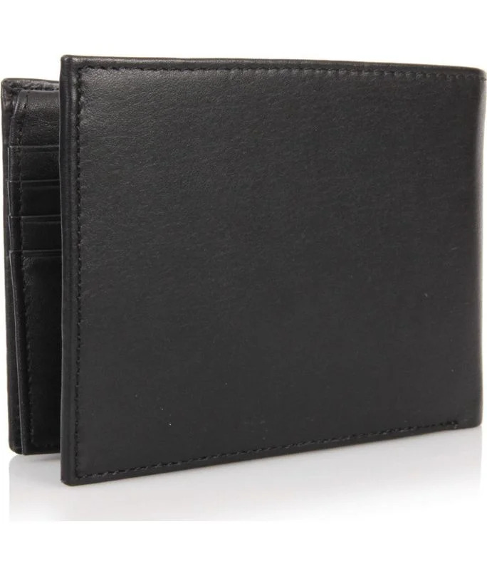 Men's Black Eton Cc Flap And Coin Pocket Wallet Tommy Hilfiger AM0AM00652-002