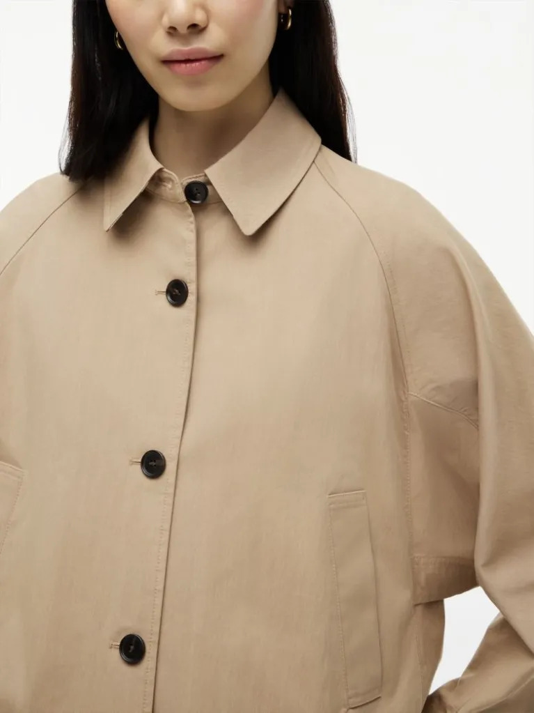 Γυναικείο Παλτό Μπεζ Tommy Hilfiger WW0WW49844-AEH