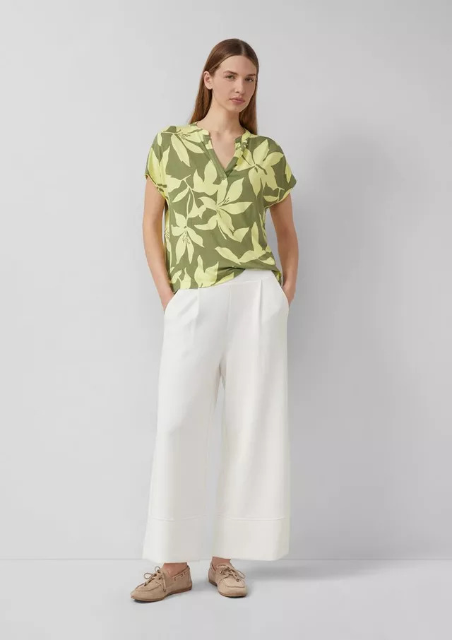 Women's Green T-shirt S.Oliver 2176251-79A2
