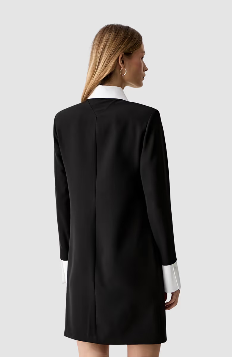 Γυναικείο Φόρεμα Μαύρο Karl Lagerfeld B3W13043-101 White/Black