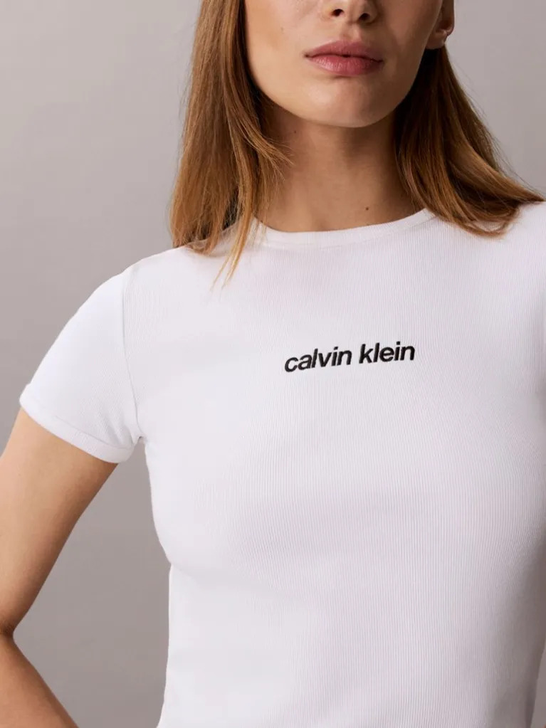 Γυναικείο T-shirt Λευκό Calvin Klein LV047G816G-YAF