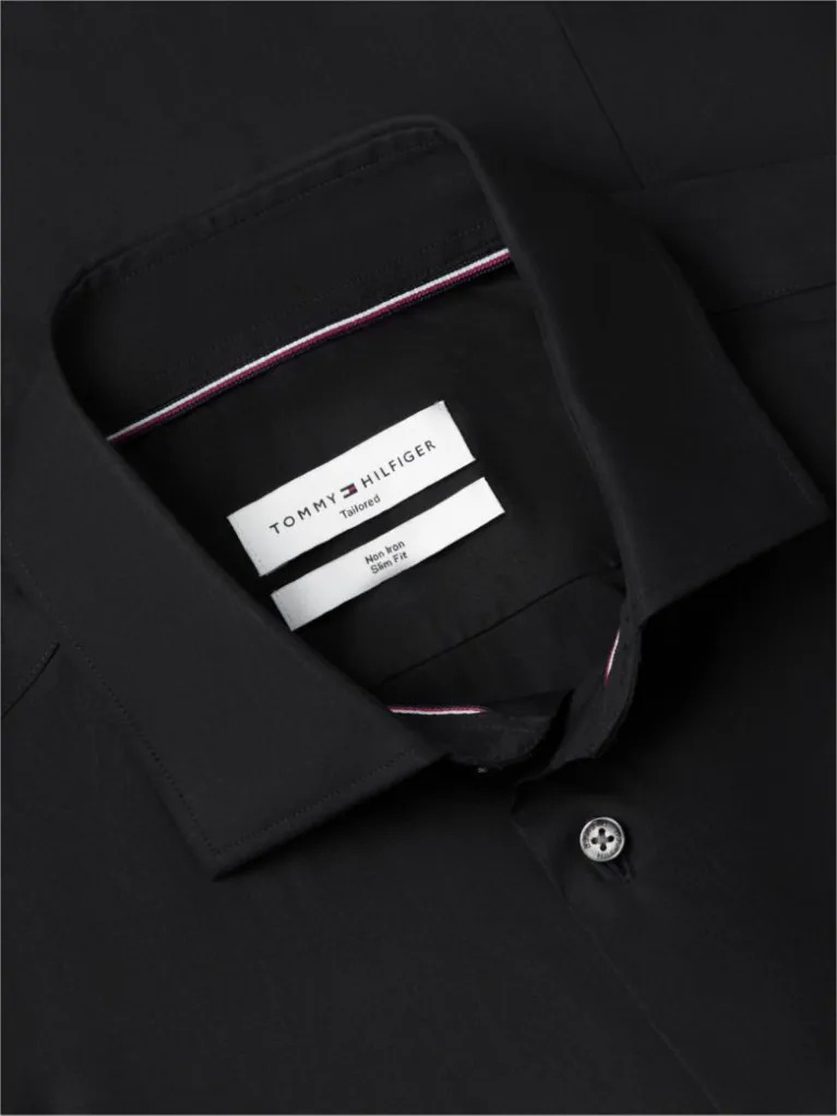 Ανδρικό Πουκάμισο Μαύρο Tommy Hilfiger MW0MW43122-BDS