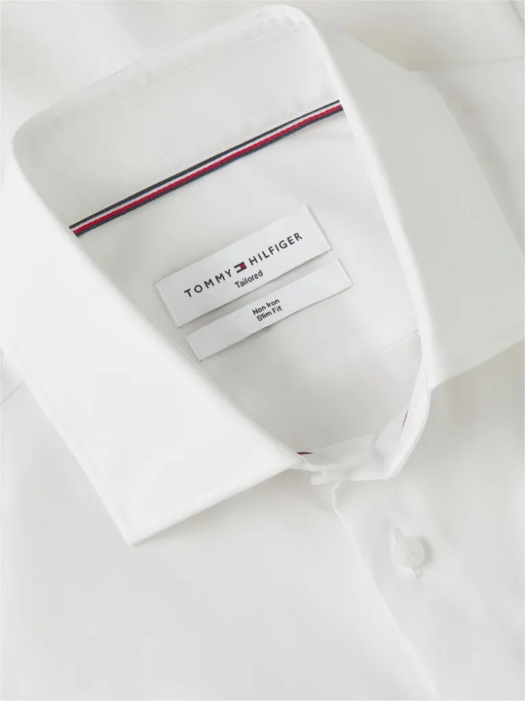 Ανδρικό Πουκάμισο Λευκό Tommy Hilfiger MW0MW43122-YBR