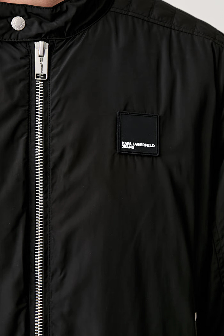 Men's Black KLJ BIKER JACKET Karl Lagerfeld Jeans B3M15045-999 Black