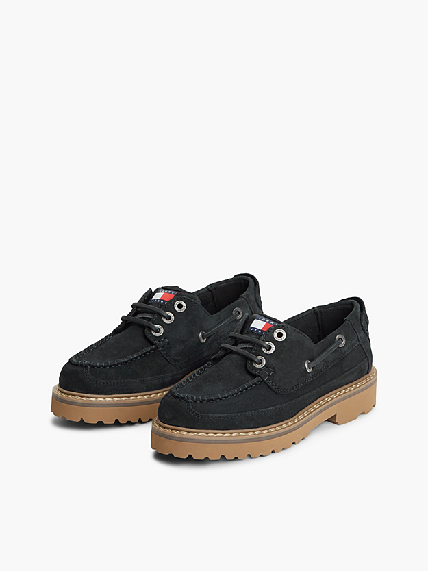 Women's Navy Blue Low Boat Shoe Tommy Jeans EN0EN03157-C1G