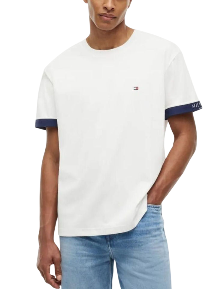 Ανδρικό T-shirt Λευκό Tommy Hilfiger MW0MW43203-YBR
