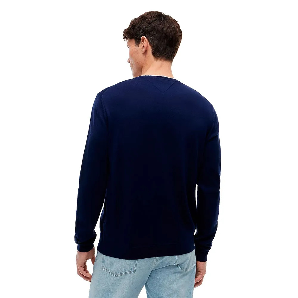 Men's Blue DC Mercd Cotton Cneck Sweater Tommy Hilfiger MW0MW43506-DCC