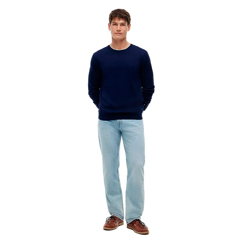 Men's Blue DC Mercd Cotton Cneck Sweater Tommy Hilfiger MW0MW43506-DCC