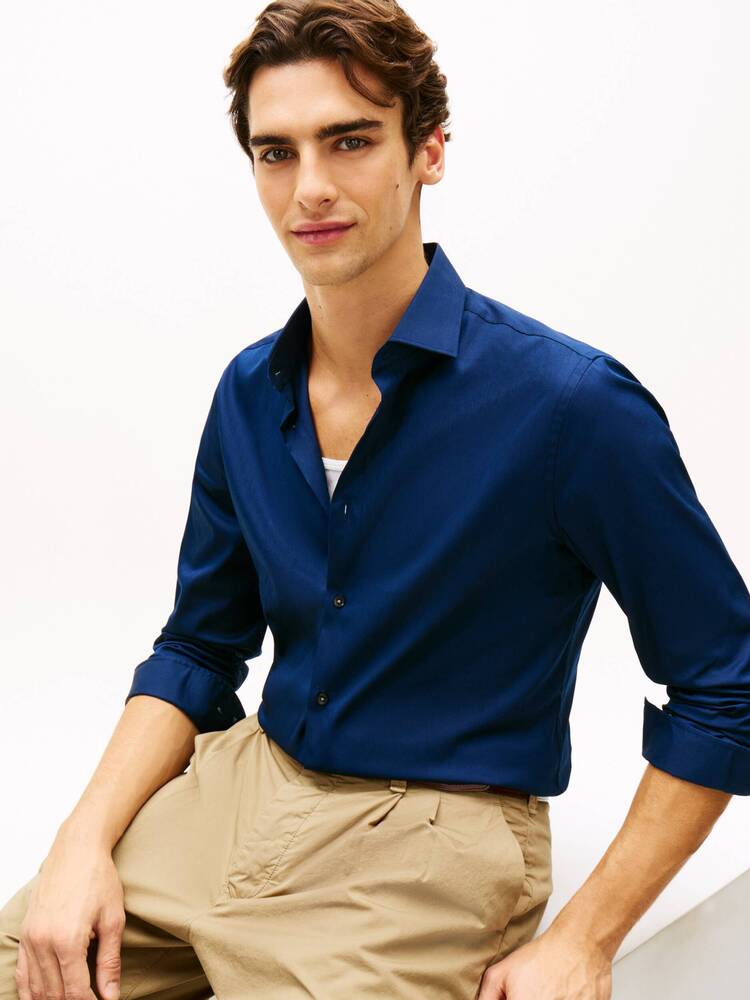 Ανδρικό Πουκάμισο Navy Μπλε Tommy Hilfiger MW0MW42779-DCA