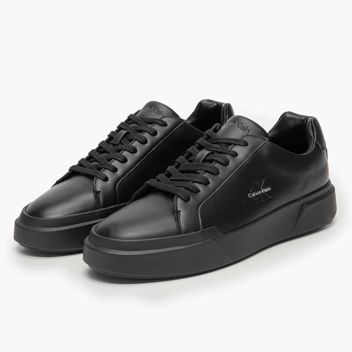 Men's Black Chunky Cupsole Laceup Sneakers Calvin Klein YM0YM01344-0GJ