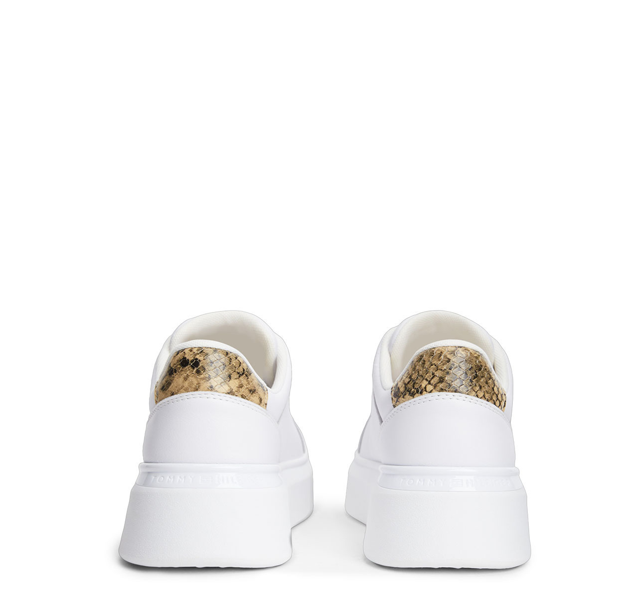 Γυναικεία Δερμάτινα Sneakers Λευκά Tommy Hilfiger FW0FW09456-YBS