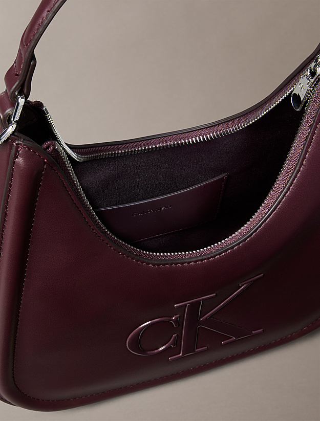 Γυναικεία Τσάντα Ώμου Μπορντό Calvin Klein LV04F3561G-BAP