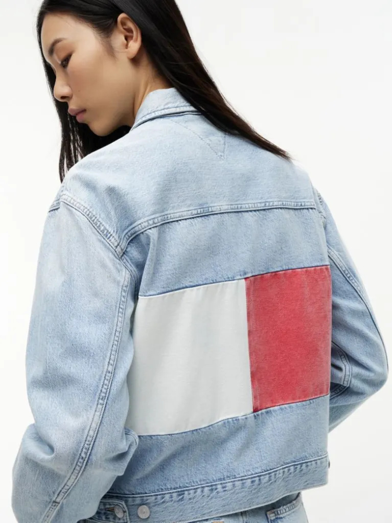 Γυναικείο Τζιν Μπουφάν Μπλε Tommy Jeans DW0DW23471-1AB