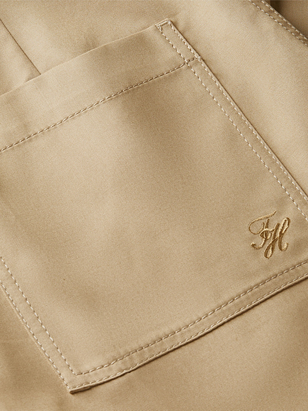 Γυναικείο Παντελόνι Μπεζ Tommy Hilfiger WW0WW50135-AEH