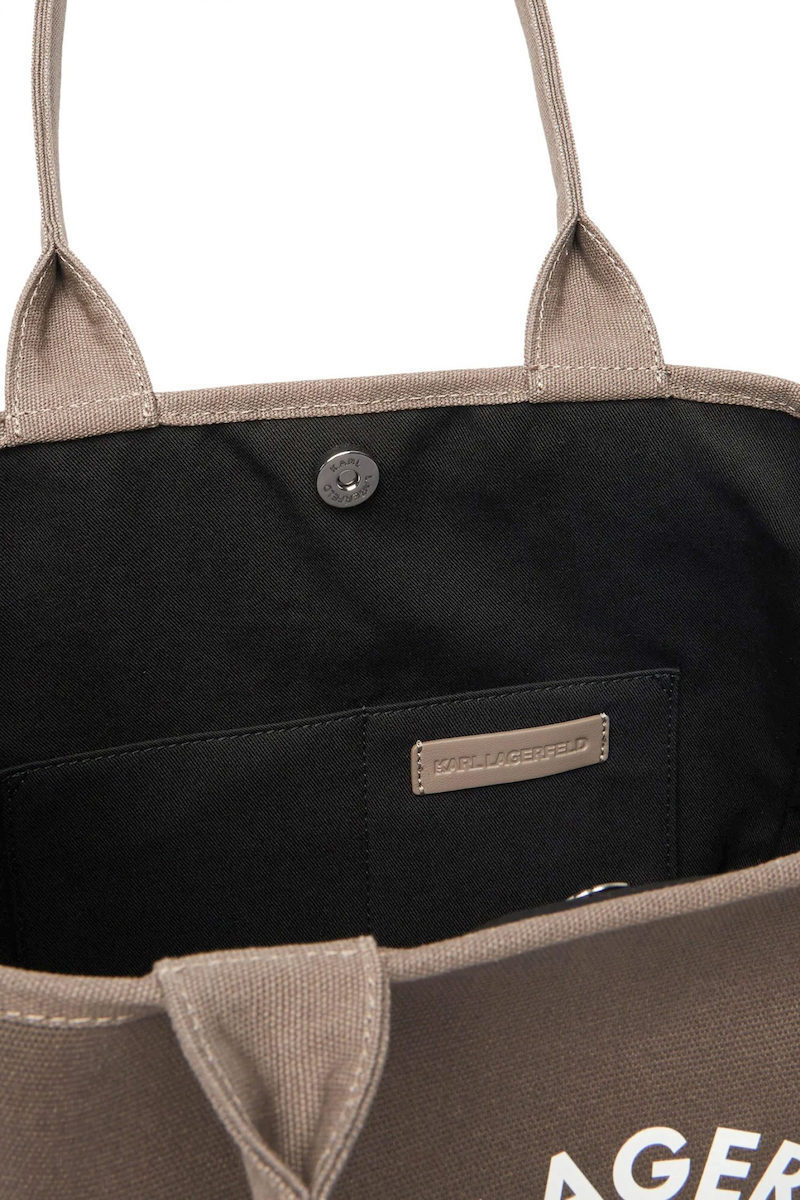 Women's Brown K/RSG CONVERTIBLE TRAPEZE TOTE Bag Karl Lagerfeld B1W50010-2PR Taupe