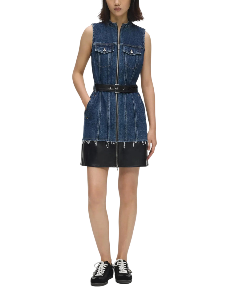 Γυναικείο Αμάνικο Τζιν Φόρεμα Μπλε Karl Lagerfeld Jeans B3W13007-2AT Blue