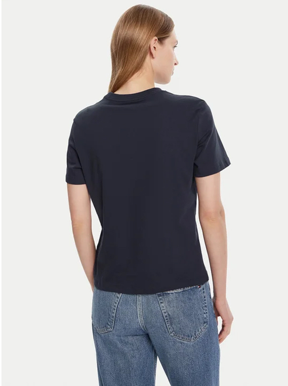 Women's Black Ss Classic Foil Monologo Tee Calvin Klein LV047D873G-UB1