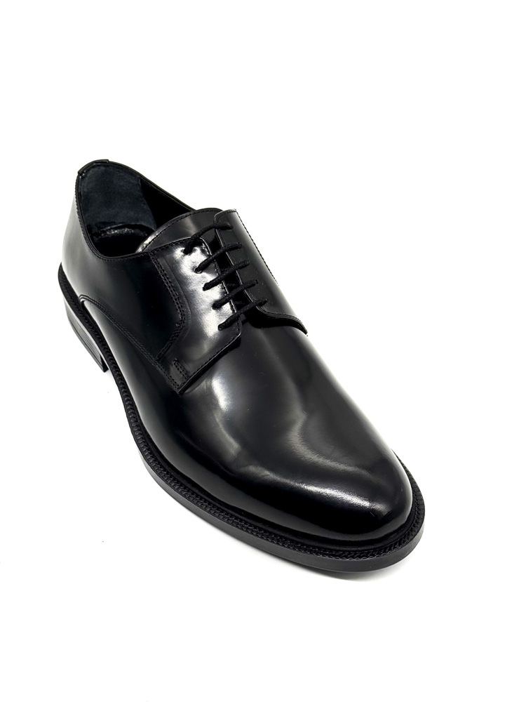 Men's Black Lace Up Leather Shoes Diadoch 5206-BLACK