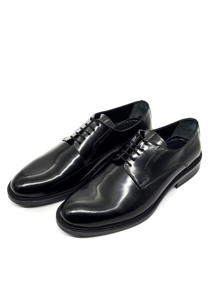Men's Black Lace Up Leather Shoes Diadoch 5206-BLACK