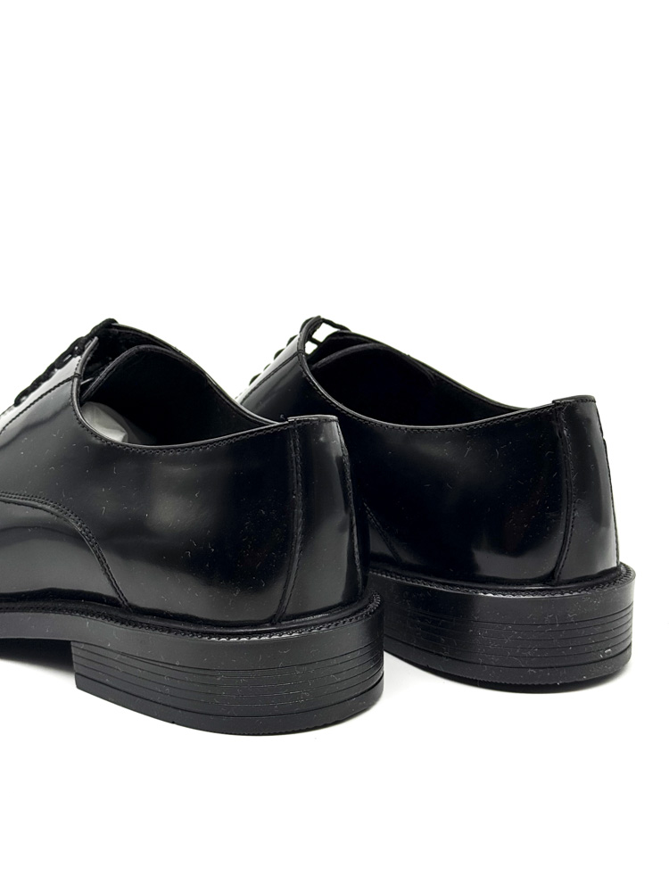 Men's Black Lace Up Leather Shoes Diadoch 5206-BLACK