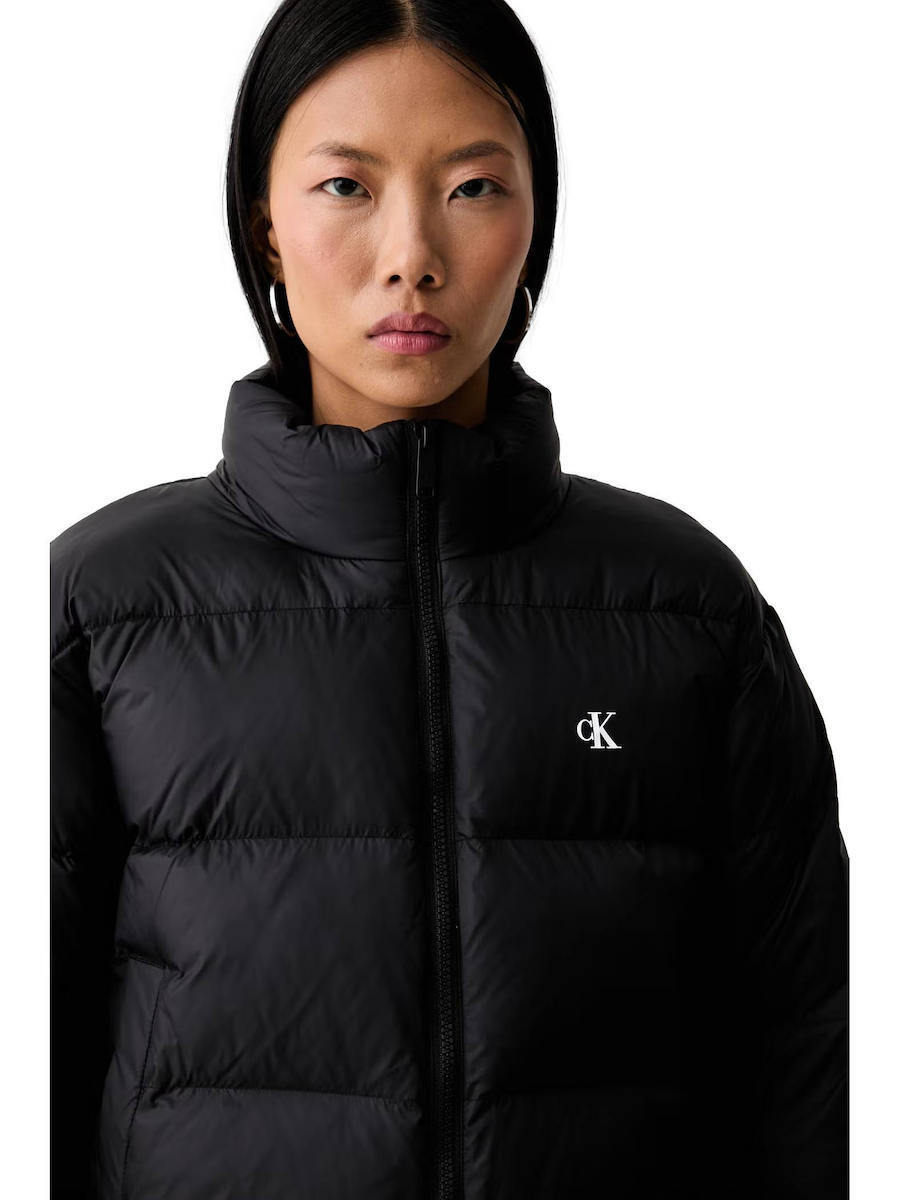 Women's Black ESSENTIAL MW CROP PUFFER Calvin Klein LV047H503G-UB1