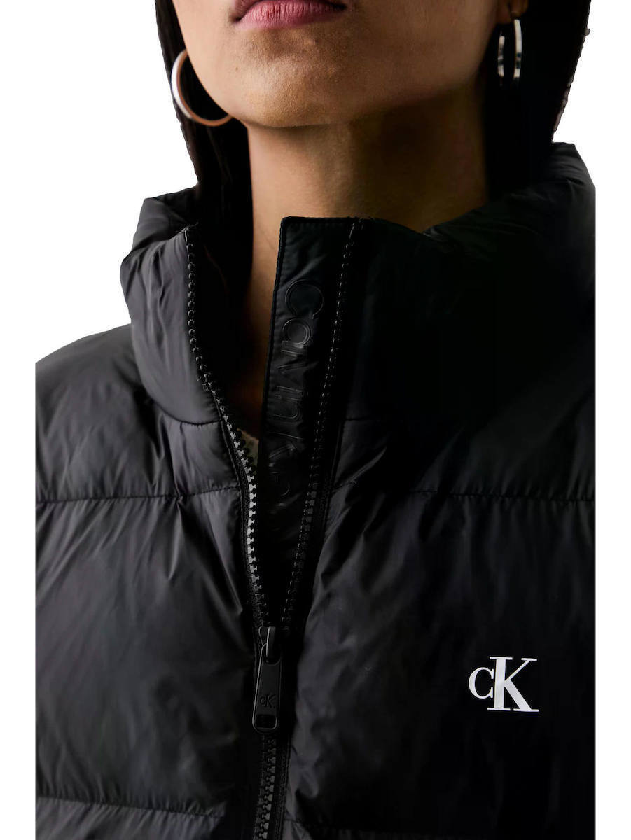 Women's Black ESSENTIAL MW CROP PUFFER Calvin Klein LV047H503G-UB1