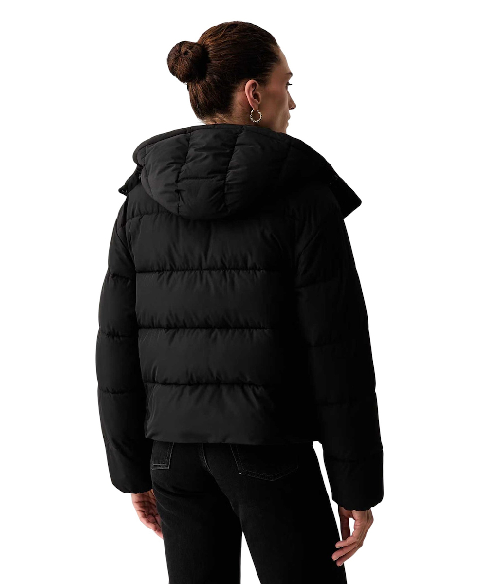 Women's Black MATTE MW SHORT PUFFER JACKET Calvin Klein LV047H504G-UB1