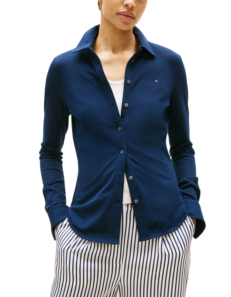 Γυναικείο 1985 Slim Πουκάμισο Navy Μπλε Tommy Hilfiger WW0WW43528-C1G