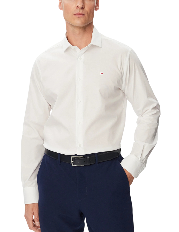 Ανδρικό Πουκάμισο Λευκό Tommy Hilfiger MW0MW45307-YBR