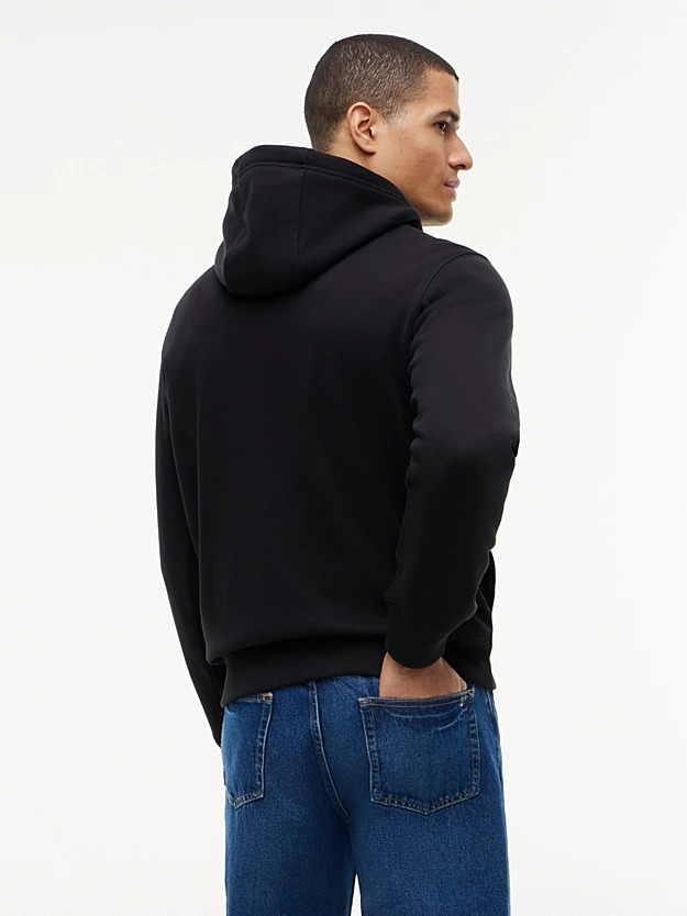 Men's Black TOMMY EMBRO FLAG HOODIE Tommy Hilfiger MW0MW42735-BDS