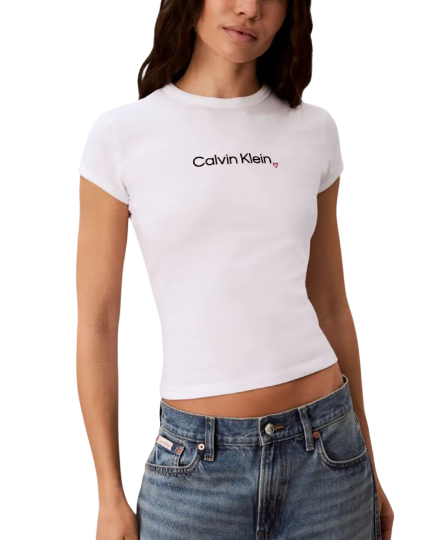 Γυναικείο T-shirt Λευκό Calvin Klein LV047H835G-YAF