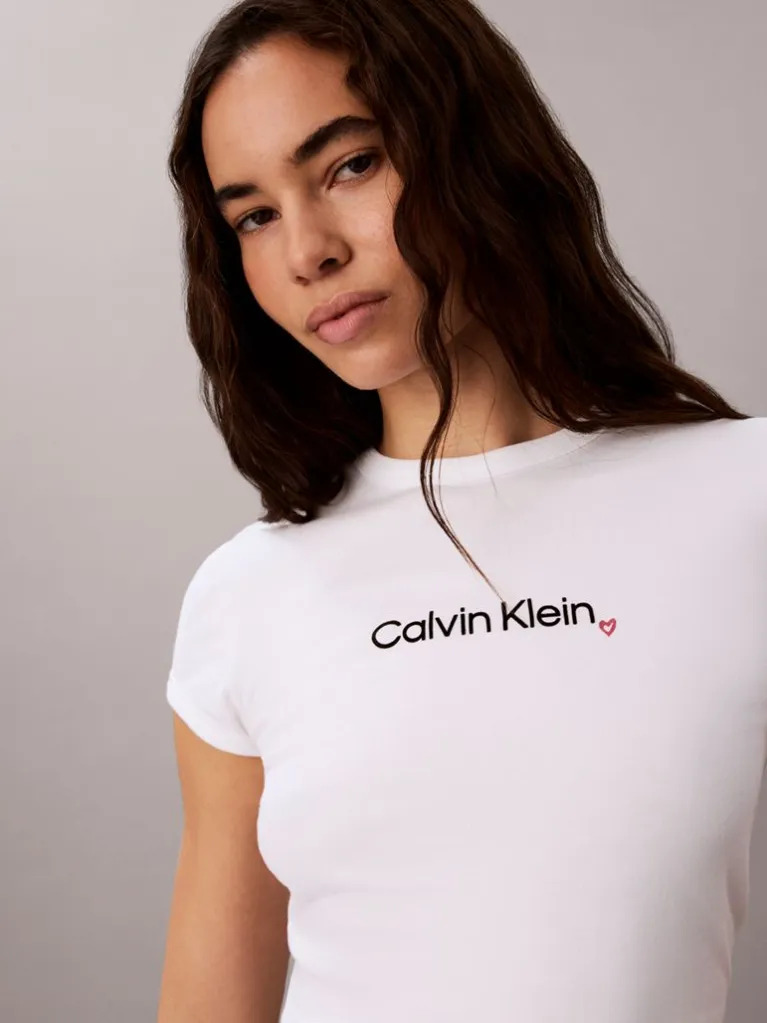 Γυναικείο T-shirt Λευκό Calvin Klein LV047H835G-YAF
