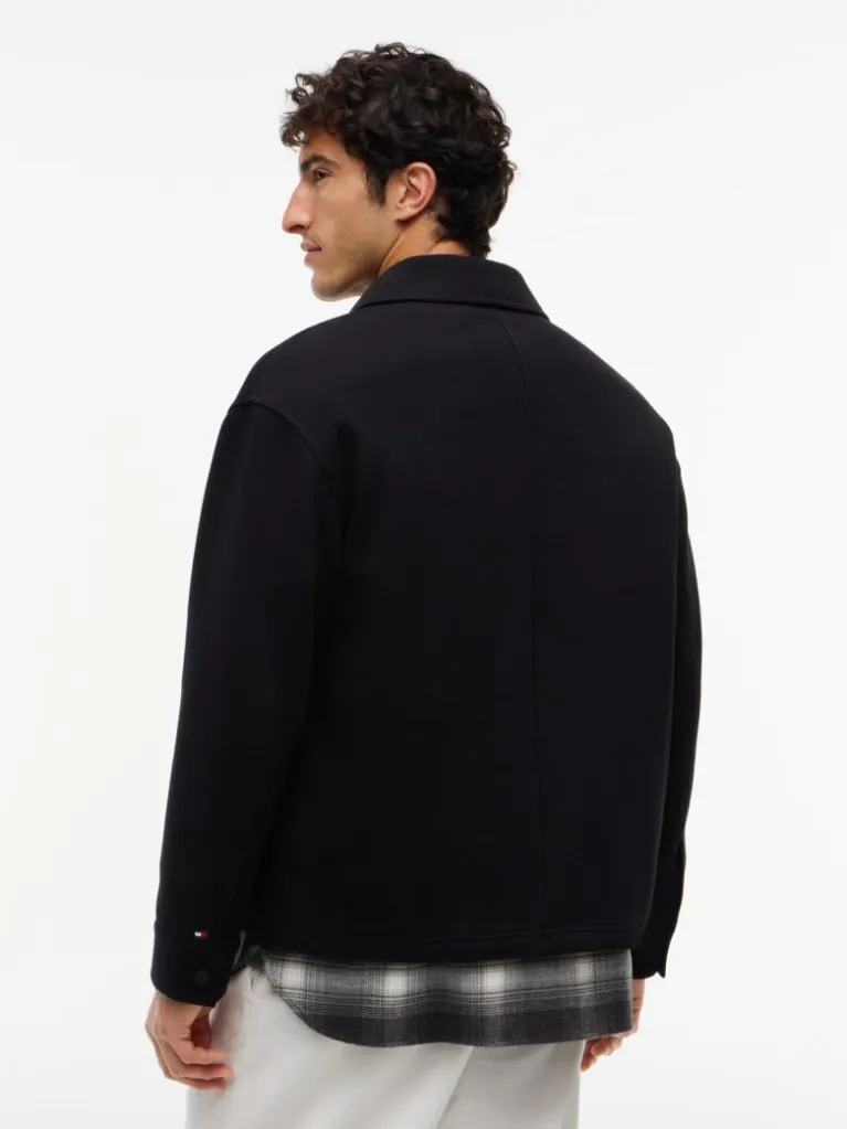 Men's Black MIX MEDIA TWILL CHORE JACKET Tommy Hilfiger MW0MW44945-BDS