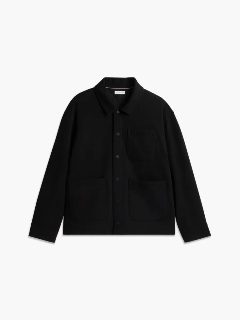 Men's Black MIX MEDIA TWILL CHORE JACKET Tommy Hilfiger MW0MW44945-BDS