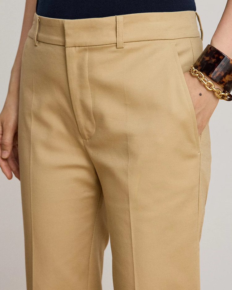 Γυναικείο Παντελόνι Καφέ Ralph Lauren 200P14610005-TAN
