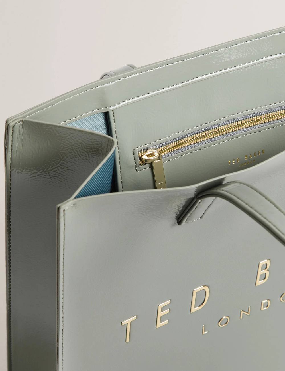 Γυναικεία Crinkon Large Icon Τσάντα Γκρι Ted Baker 284882-mid-grey