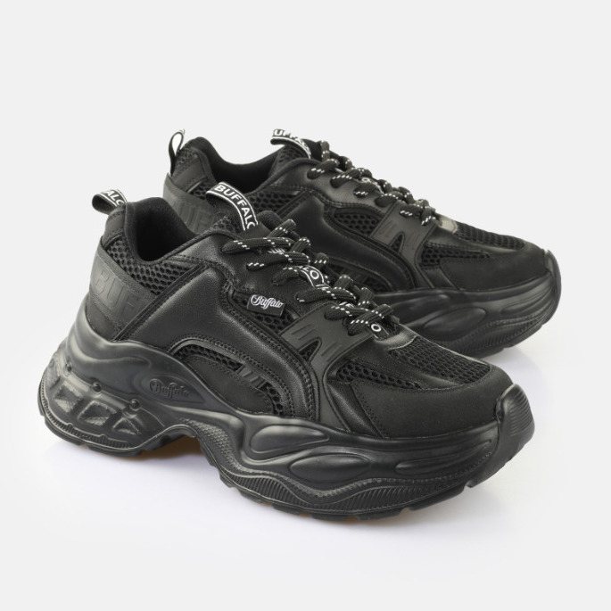 Women's Black Yuno Sneaker Buffalo BUF1636486-BLACK